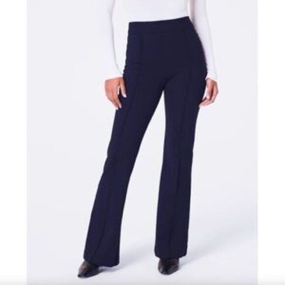 NWT*** SPANX pbp Hi Rise Flare Pants in Classic Navy - Size M - Picture 2 of 15
